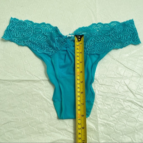 Victoria’s Secret turquoise nylon mesh lace panty - Picture 8 of 14
